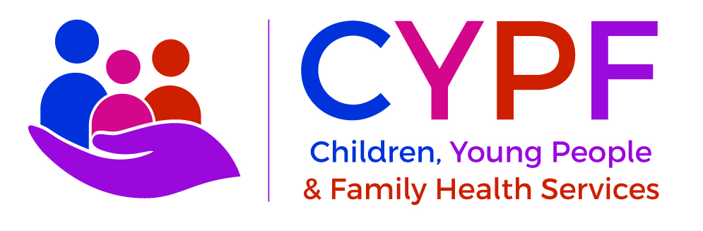 Children, Young People and Family Health Services logo in english