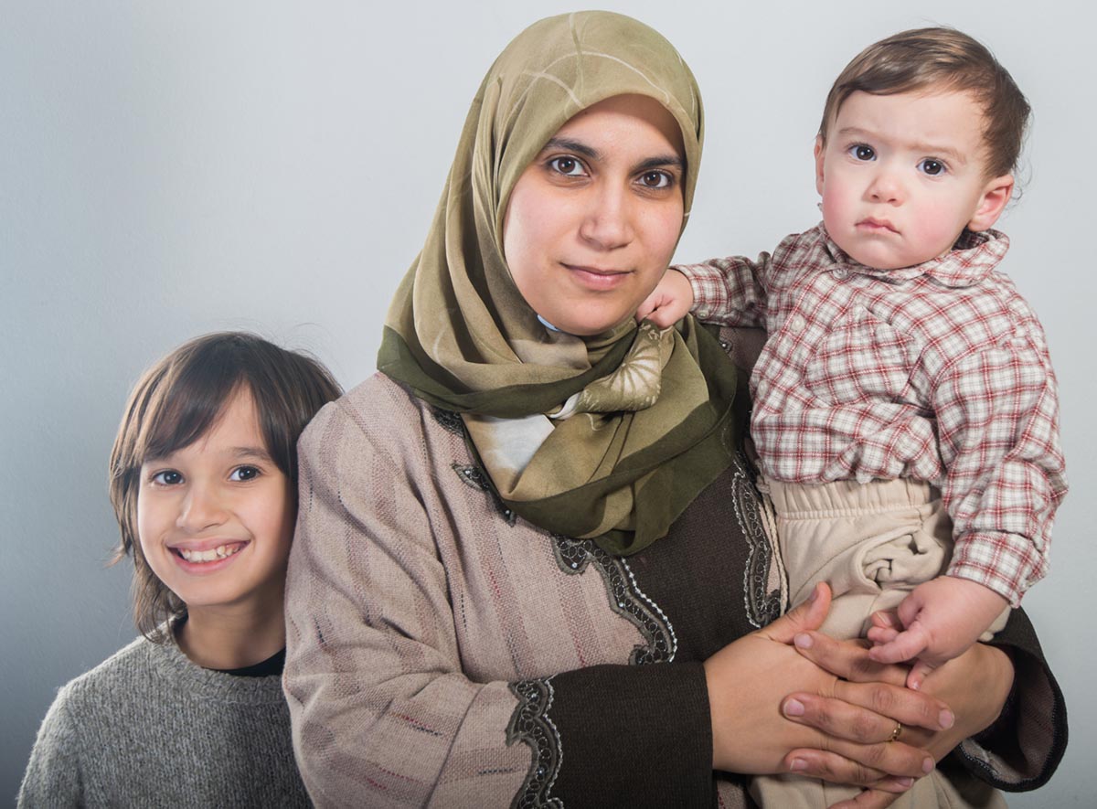 A Happy Muslim family Portrait